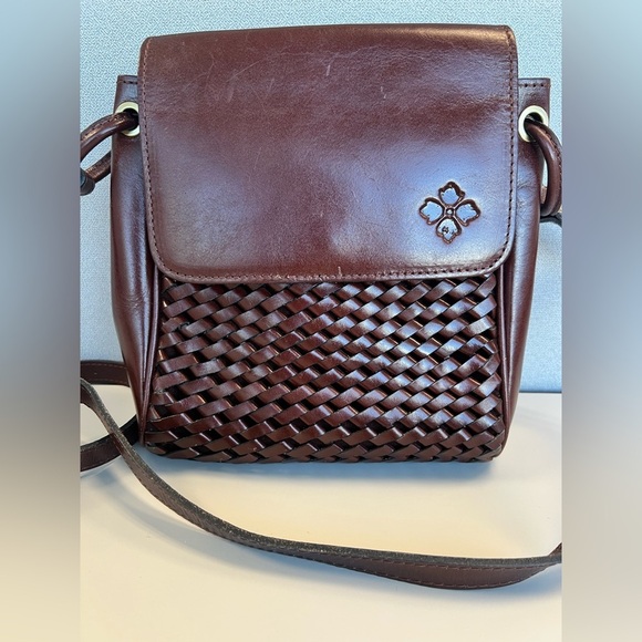 Patricia Nash Marisa Woven Leather Crossbody - Picture 2 of 8